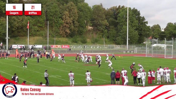 Highlights: Lübeck Cougars - Rostock Griffins (7. September 2019)